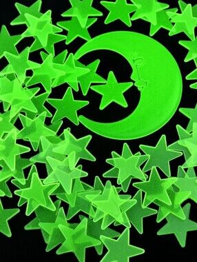 41 Glow-in-the-Dark Star and Moon Wall Stickers